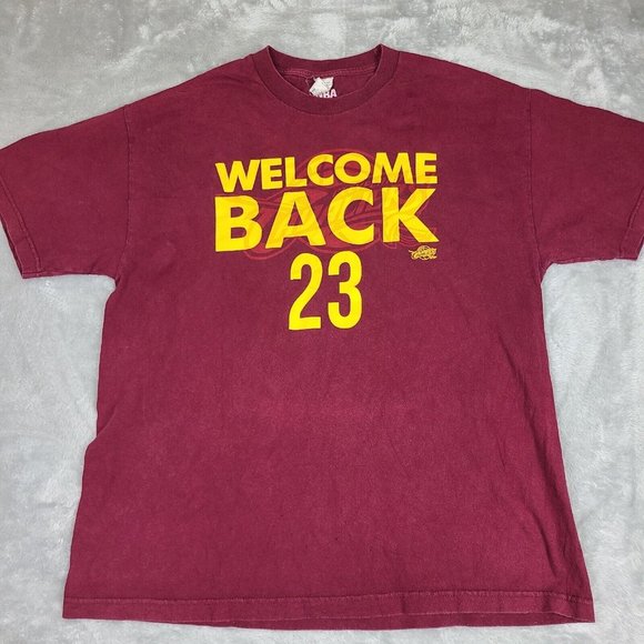 Lebron‎ James Cleveland Cavs Welcome Back T-Shirt #23 Mens Size X-Large T-Shirt - Picture 1 of 8